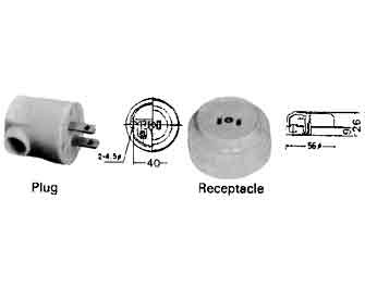 IMPA手冊 編號792952無防水室內2平栓插頭及插座(圖1) IMPA手冊 編號792952無防水室內2平栓插頭及插座(圖1)