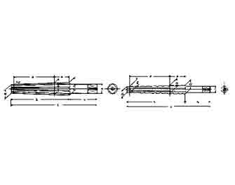 IMPA手冊 編號630903莫式錐柄直槽鉸刀(圖1) IMPA手冊 編號630903莫式錐柄直槽鉸刀(圖1)