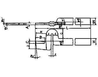 IMPA手冊 編號63304832型高速鋼頭彈性切割車刀(圖1) IMPA手冊 編號63304832型高速鋼頭彈性切割車刀(圖1)