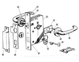 IMPA手冊(cè) 編號(hào)490142OHS-2410型門鎖零部件(圖1) IMPA手冊(cè) 編號(hào)490142OHS-2410型門鎖零部件(圖1)
