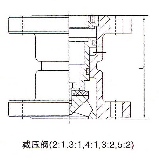 Y43XT型比例減壓閥外形結構圖 Y43XT比例減壓閥(圖1)