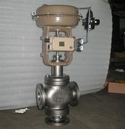 ZJHQ氣動三通調(diào)節(jié)閥外形結(jié)構(gòu)圖 ZJHQ氣動三通調(diào)節(jié)閥(圖1)