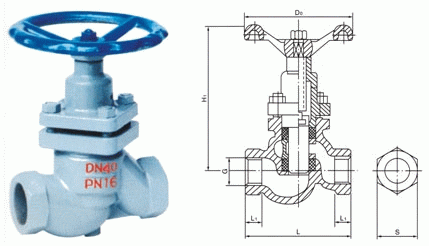 U11SM內(nèi)螺紋柱塞閥外形結(jié)構(gòu)圖 U11SM內(nèi)螺紋柱塞閥(圖1)