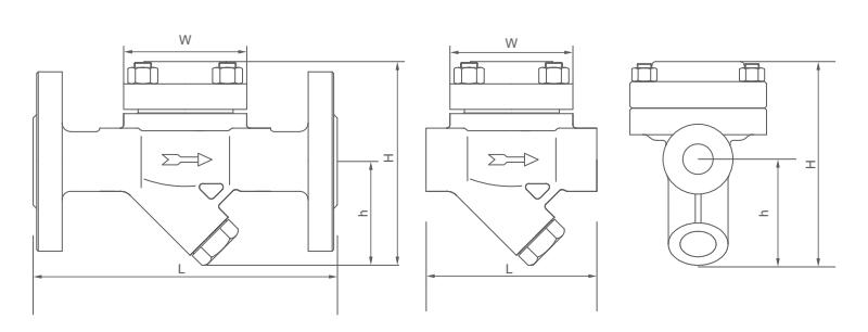 CS46H膜盒式疏水閥外形結構圖 CS46H膜盒式疏水閥(圖3)