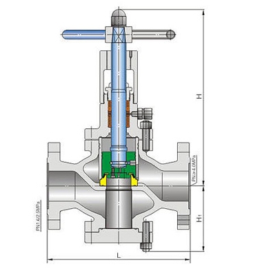(K)TP41Y閥套式排污閥外形結構圖 (K)TP41Y閥套式排污閥(圖3)