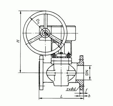 X43F美標(biāo)卡套式軟密封旋塞閥(圖1)