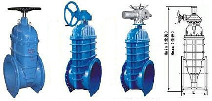 Z545X大口徑軟密封閘閥(圖1) Z545X大口徑軟密封閘閥(圖1)