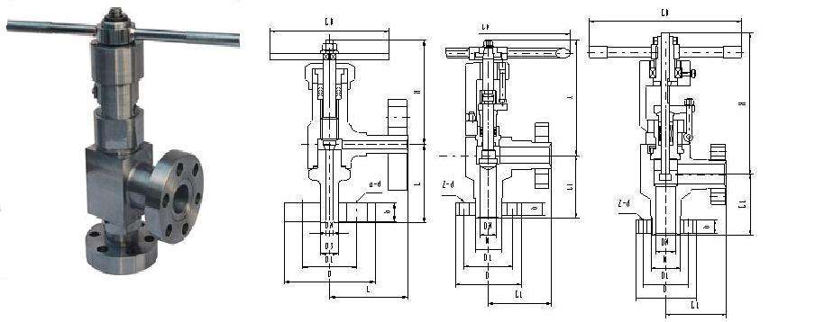 L44Y高壓角式節流閥(圖1)