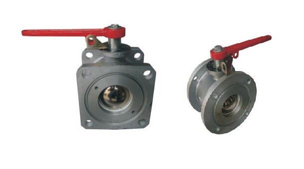 Q41F-ZL鋁合金球閥方型法蘭及圓型法蘭對比圖 Q41F-ZL鋁合金球閥(圖1)