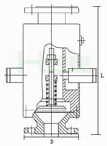 A9H-Q防爆波閘閥外形結(jié)構(gòu)圖 A9H-Q防爆波閘閥(圖1)