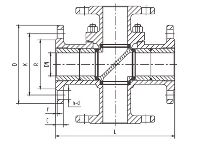 Q46F四通球閥(圖3)