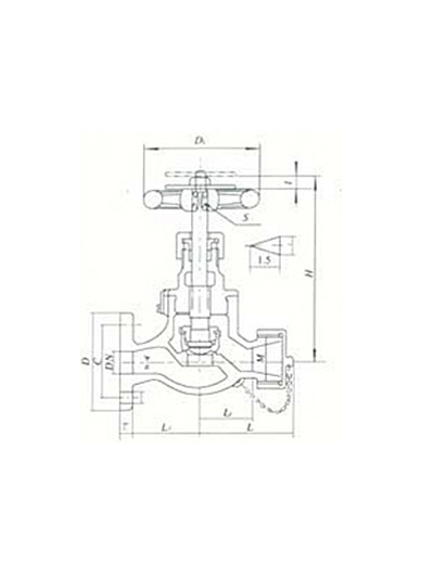 船用日標青銅皮籠閥JIS F7334(圖2)