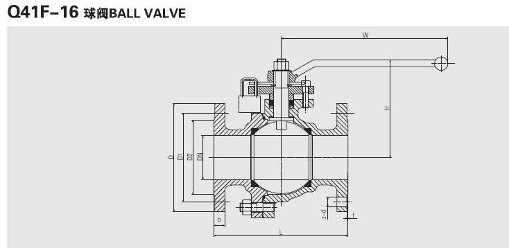 船用法蘭碳鋼球閥(圖1) 船用法蘭碳鋼球閥(圖1)