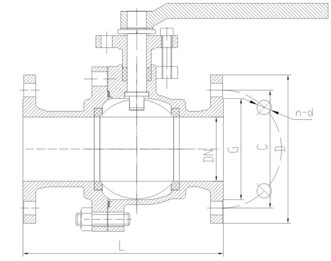 船用美標(biāo)青銅法蘭球閥(圖1)