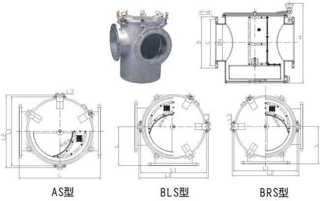 船用海水濾器CB/T497-94(圖1) 船用海水濾器CB/T497-94