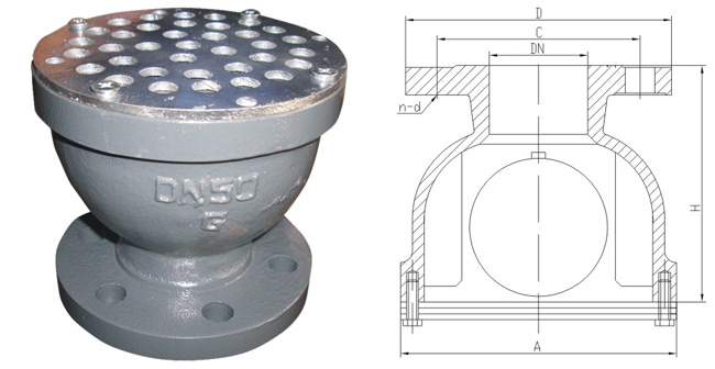 船用B、BS 型鵝頸式空氣管頭CB/T3594(圖1) 船用B、BS 型鵝頸式空氣管頭CB/T3594-94