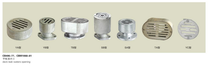船用甲板漏水口CB496-77(圖1) 船用甲板漏水口CB496-77