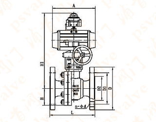 氣動帶手輪球閥(圖3)