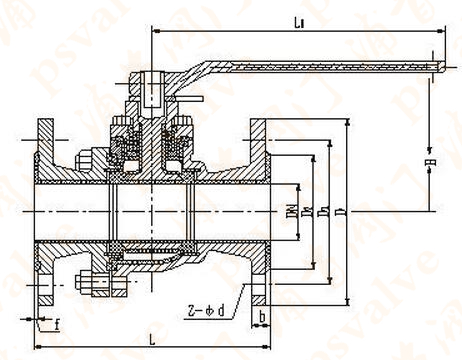 襯氟球閥(圖1) 襯氟球閥(圖1)