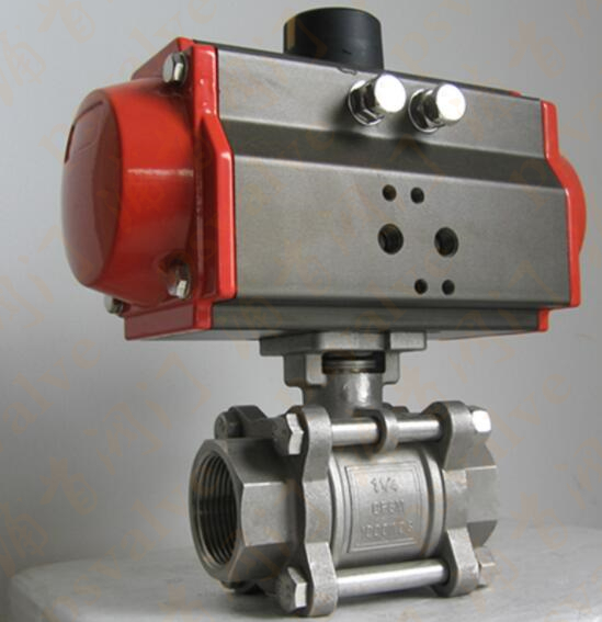 三片式氣動球閥(圖1)