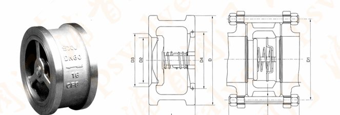 對夾升降式止回閥(圖3)