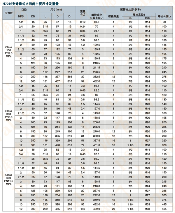 對夾升降式止回閥(圖2)