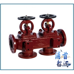  船用法蘭鑄鐵單排雙聯截止閥箱GB185