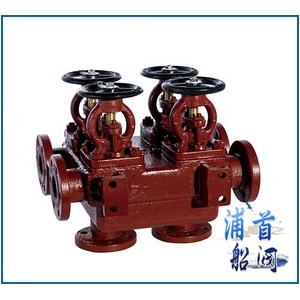 船用法蘭鑄鐵雙排雙聯截止閥箱GB2499