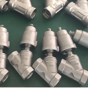 JF2000全不銹鋼內螺紋氣動角座閥