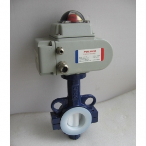 D971F46電動襯氟調節蝶閥